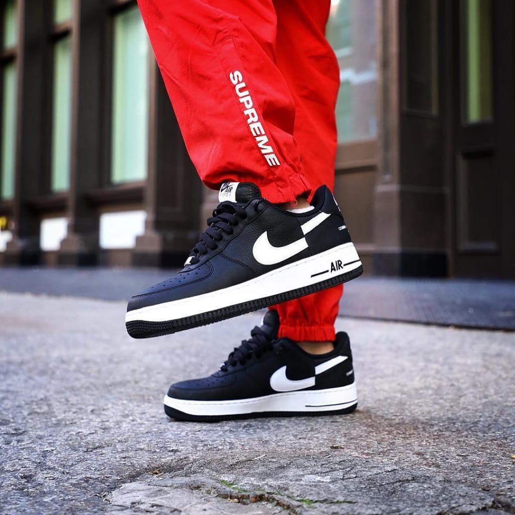 Supreme x Comme Des Garçons x Nike Air Force 1 Low Black